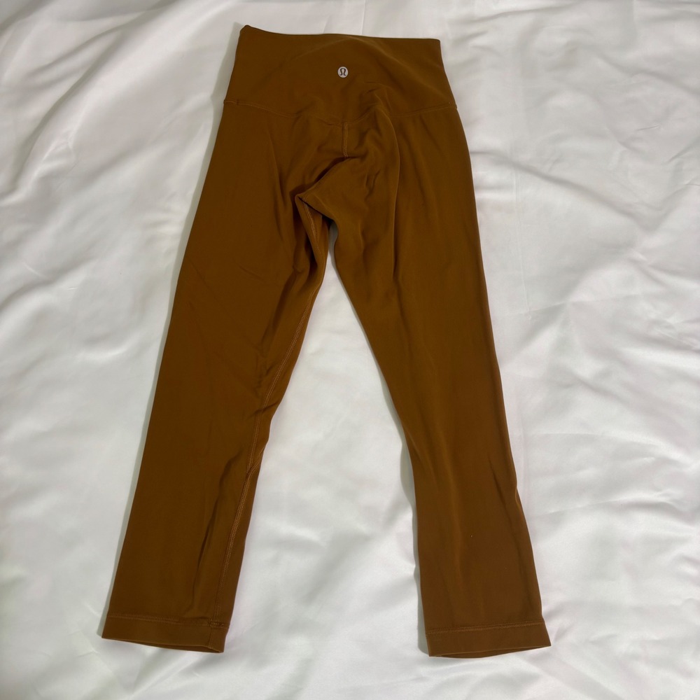 Lululemon Align High-Rise Pant 21 Copper Brown Nulu Yoga Leggings Size 4 - Picture 2 of 6
